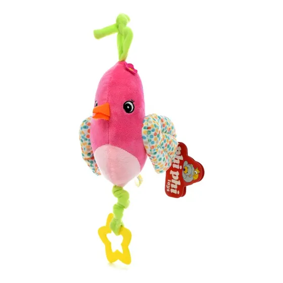 Peluche Cunero Musical Gorrion 25cm - Phi Phi Toys Color Rosa