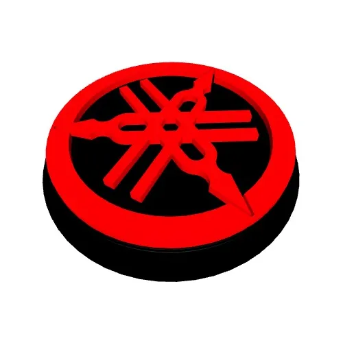 Emblema Yamaha Circular 2 Unidades Varios Tamaños