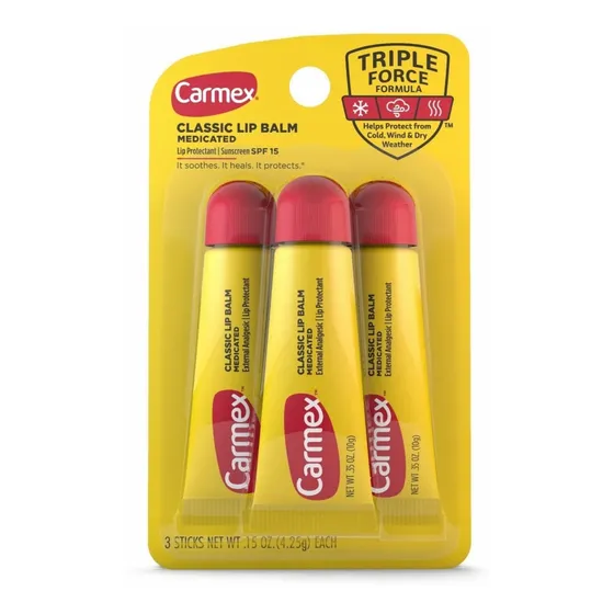 Bálsamo Labial Carmex Classic Lip Balm Triple Force