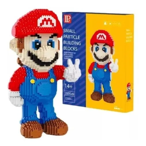 Set De Construcción 3d Mario Bros Bloques Armables Blocks Cantidad de piezas 2250