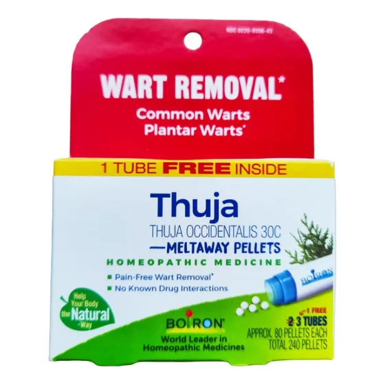 Thuja Occidental 30c 1 Tubo Eliminación De Verrugas Comunes