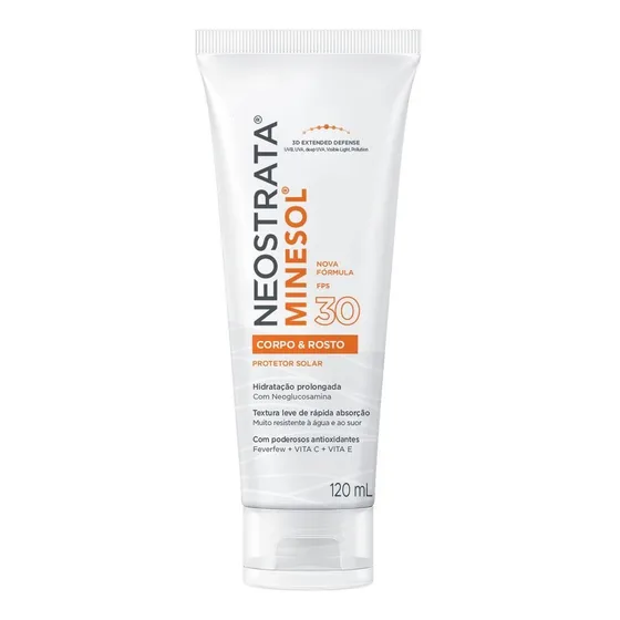 Protetor Solar Minesol Corpo & Rosto Fps 30 120 Ml Neostrata