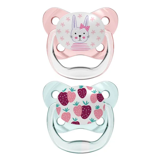 2 Chupones Para Bebé Dr Browns Prevent Etapa 1 0-6 M Color Rosa Período De Edad 0 A 6 Meses