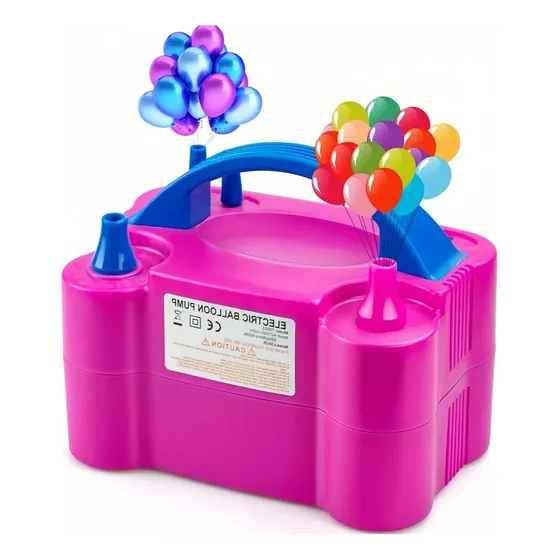 Bomba Globos Infladora Electrica Valvula Doble Inflar Fiesta