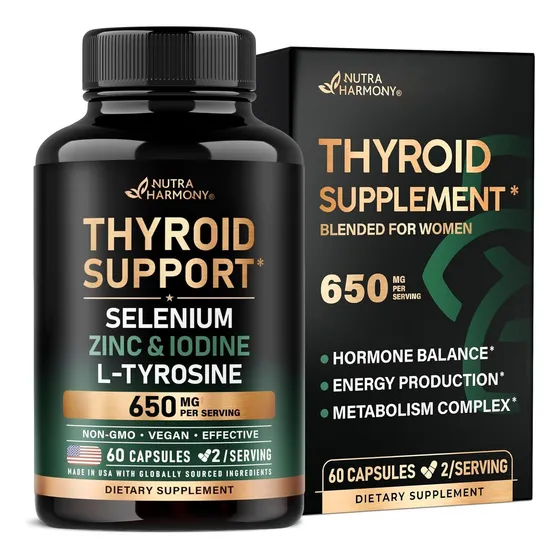 Apoyo L-tirosina Con Selenio Zinc  Yodo + Antioxidantes