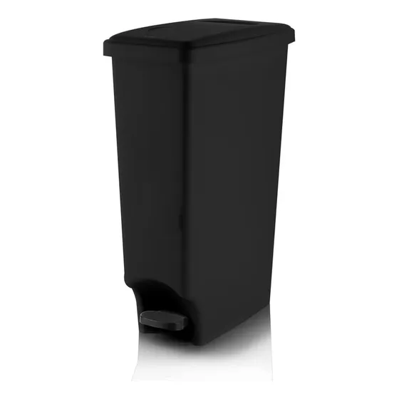 Papelera Plástica D Pedal Rectangular 42l Cdivisión P Bolsa