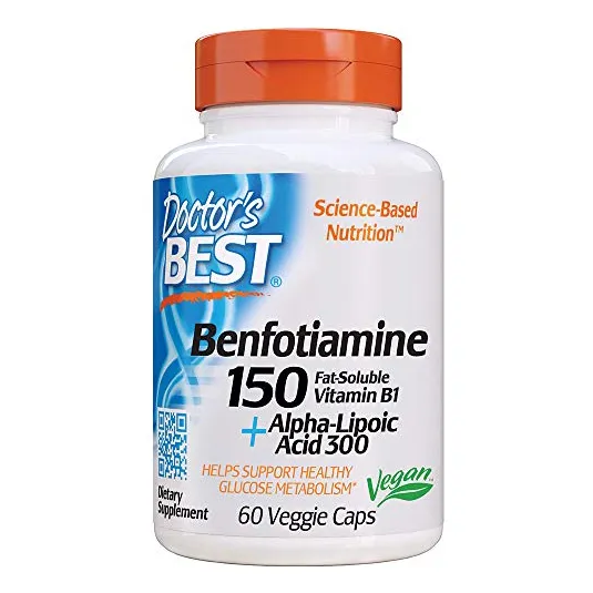 Suplemento Doctor's Best Benfotiamine 150 + Con Ácido Alfa L
