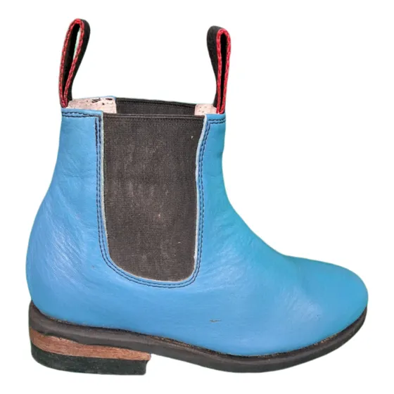 Botin Charro Piel Nat Suela Neolite Niño Joven Unisex