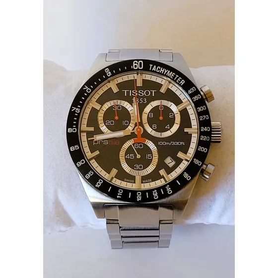 Reloj Tissot 1853 Prs 516 Plateado Negro Azul