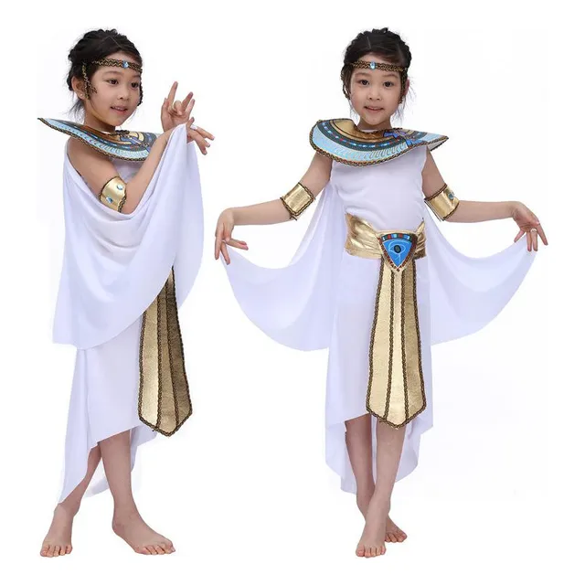 Disfraz Antiguo De Faraón Cleopatra Para Niño Y Niña