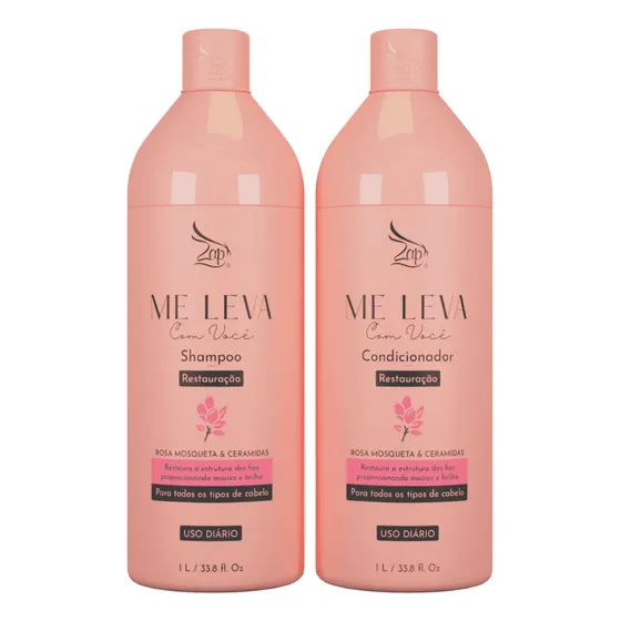 Zap Kit Me Leva Shampoo E Cond/ Rosa Mosqueta & Ceramidas 1l