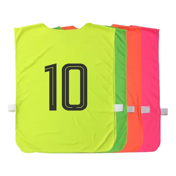 Pecheras Fluo Numeradas 2 Al 11  Pack De 10 Unidads Talle L Ideal Hombres Adultos