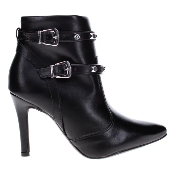 Botas Para Mujer Con Hebillas Color Negro Vizzano
