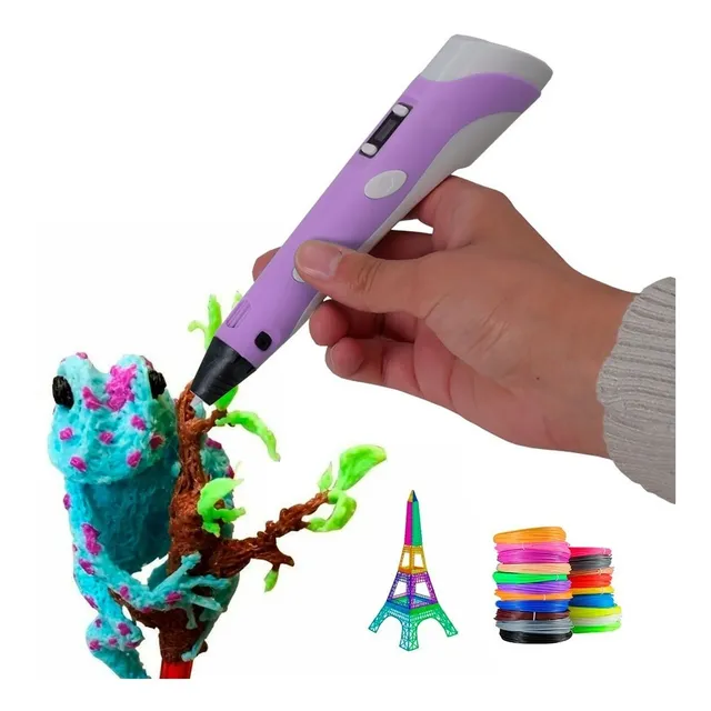 Lapiz 3d Impresora Lapicera 3d Lcd Base + Filamentos Regalo