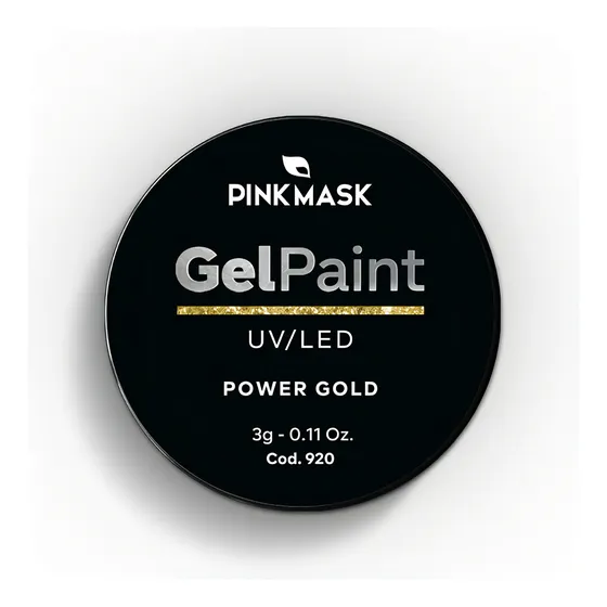Gel Paint Pink Mask Power Gold