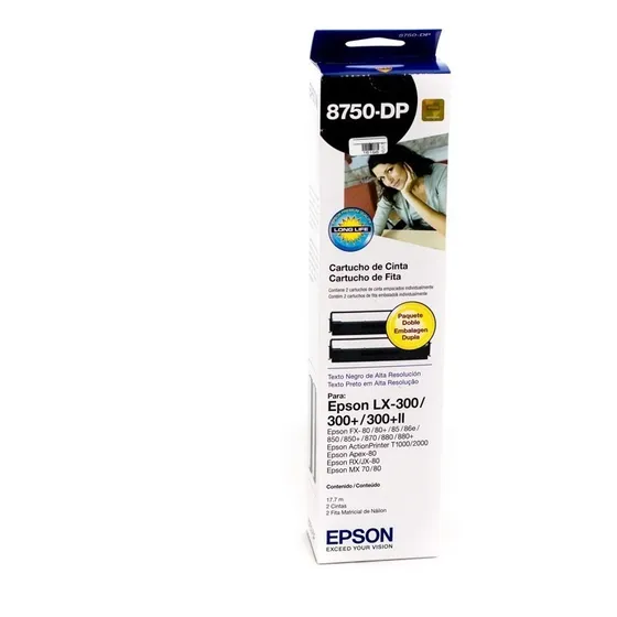 Cinta Epson Para Impresora  Lx300 X 2 Uds