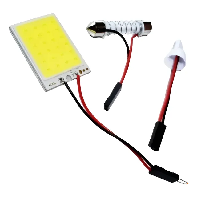 Paneles Led Luz Interior Auto 12v 3w 24cob 6500k Auto Camion