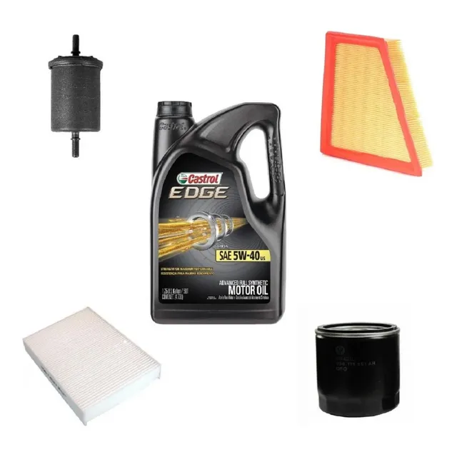 Aceite Castrol 5w40 Sintetico + Filtro Fiat Mobi  O Way 5lt