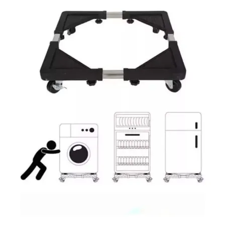 Soporte Movil Base Ajustable Lavadora Refrigerador Multiuso
