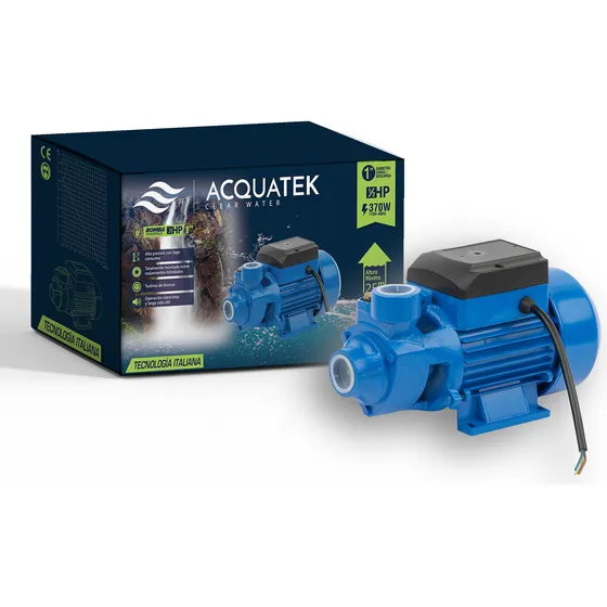 Bomba De Agua Periférica 1/2 Hp Tec. Italiana Cobre 100%