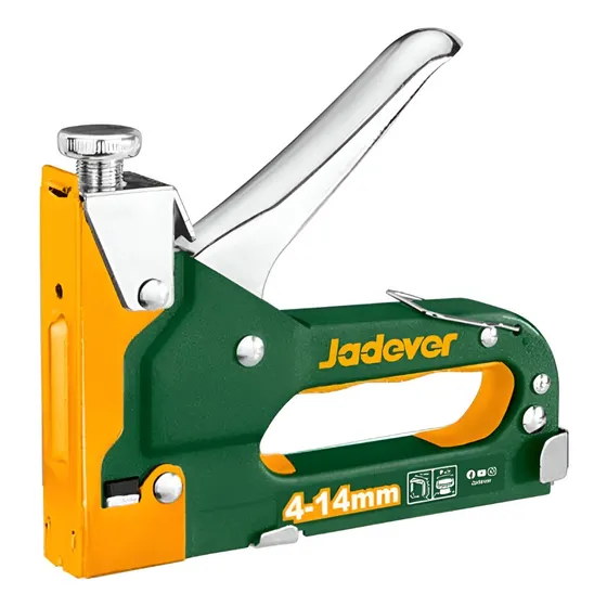 Engrampadora Manual 4-14mm Jadever Verde De Metal Jdgu3614