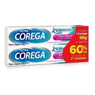 Kit Ultra Corega Creme 2x70g Fixador De Prótese 12h Max Proteção E Fixação Kit Ultra Corega Creme 2x70g Fixador De Prótese 12h Max Proteção E Fixação