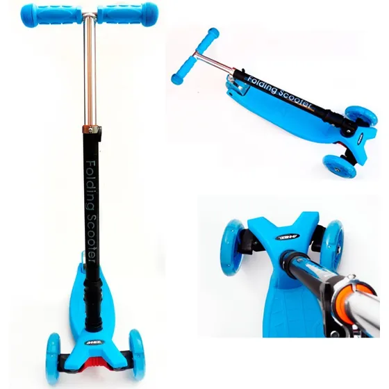 Monopatin De 4 Ruedas Annezi Folding Scooter Altura 3 Reg.