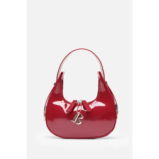 Cartera Battló Callie Minibag Bordó Al Hombro Y De Mano Acabado de los herrajes Níquel Diseño de la tela Lisa