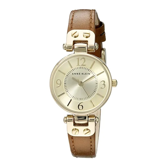 Anne Klein | Reloj Mujer | 10/9442chhy | Original Color de la correa Marrón oscuro Color del bisel Dorado Color del fondo Dorado