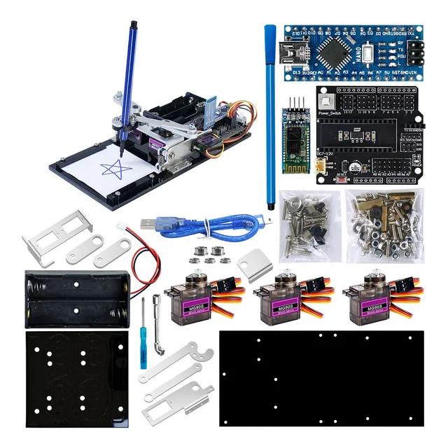 Kit De Dibujo De Brazos Robóticos Diy Para Arduino Nano
