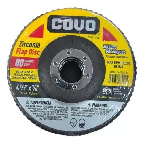 Lija Covo Disco Flap Tela Pack 2 U