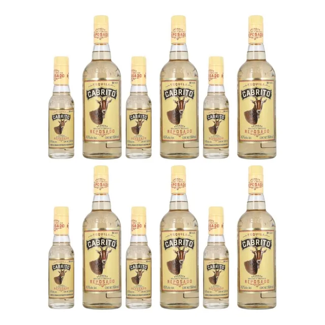 Pack De 6 Tequila Cabrito Reposado De 950 Ml + Mini 250 Ml