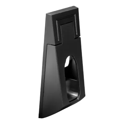 Soporte Lateral Para Tubo Ovalado Clóset Negro Con Luz Led