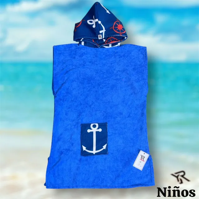 Poncho Toalla Bata  Cambiador Para Niños Unisex