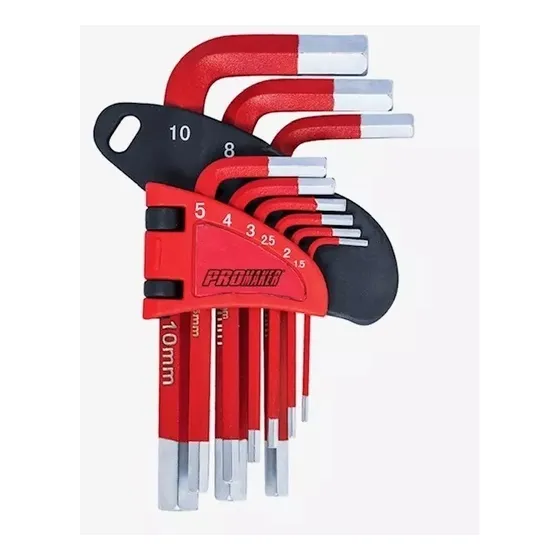 Juego De Llaves Hexagonales Cortas 1.5mm-10mm Promaker