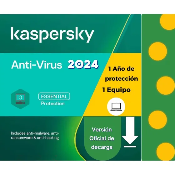 Kaspersky Antivirus 1 Equipo 1 Año De Protección