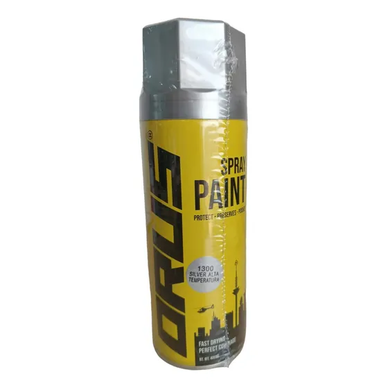 Pintura En Spray Silver-plata  Alta Temperatura  400ml Orus