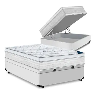 Cama Box BaĂș Casal + ColchĂŁo Toronto Mola Ensacada D33 32cm Cama Box BaĂș Casal + ColchĂŁo Toronto Mola Ensacada D33 32cm