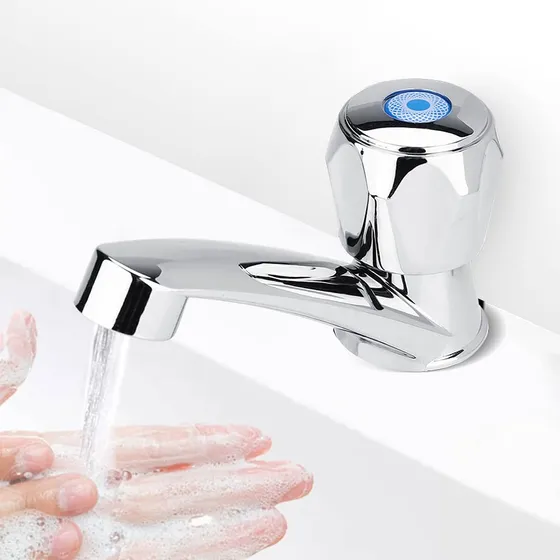Grifo Agua Un Solo Frio Abs Fria Lavabo Baño Accesorio Para