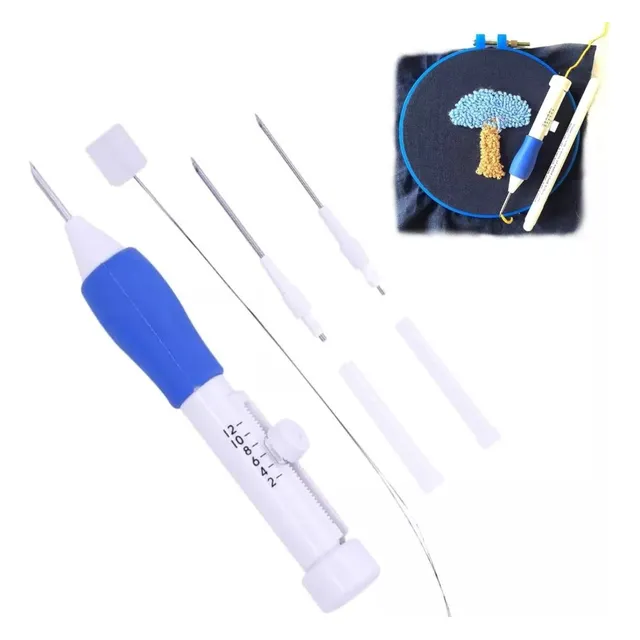 Kit Aguja Mágica Para Bordado Ruso  3 Agujas De 1.3 1.6 2.2