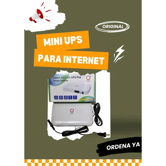 Mini Ups Olax 20000 Mah Ultra Antena Poe 5v 9v 12v 24 Watt