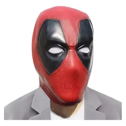 Yeda 1 Máscara Facial Para Adultos Deadpool, Halloween.
