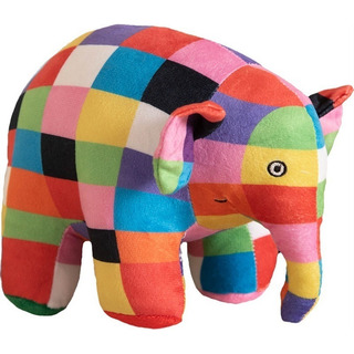Boneco De Pelúcia Elephant Com Quadrados Coloridos De 30 Cm Boneco De Pelúcia Elephant Com Quadrados Coloridos De 30 Cm