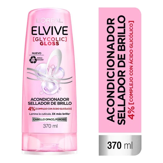 Acondicionador Elvive Glycolic Gloss 370 ml