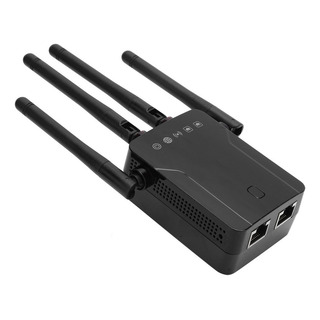 Repetidor Inalámbrico Negro De Doble Banda Wifi Extensión De Repetidor Inalámbrico Negro De Doble Banda Wifi Extensión De