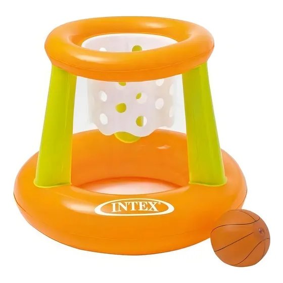 Cesta Inflável De Basquete Flutuante Piscina Infantil Bola