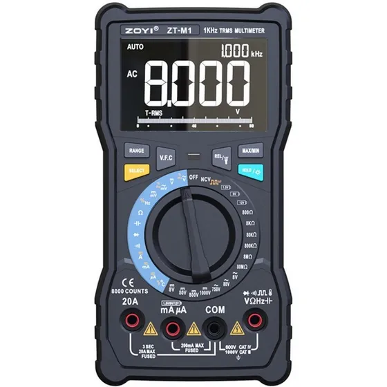 Multimetro Digital Profesional Automatico/manual Zoyi Zt-m1