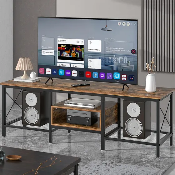 Mueble Tv Moderno Centro Entretenimiento Con Almacenamiento