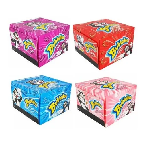 Babaloo Chiclete 4 Caixas Com 60 Unid / 4 Sabores