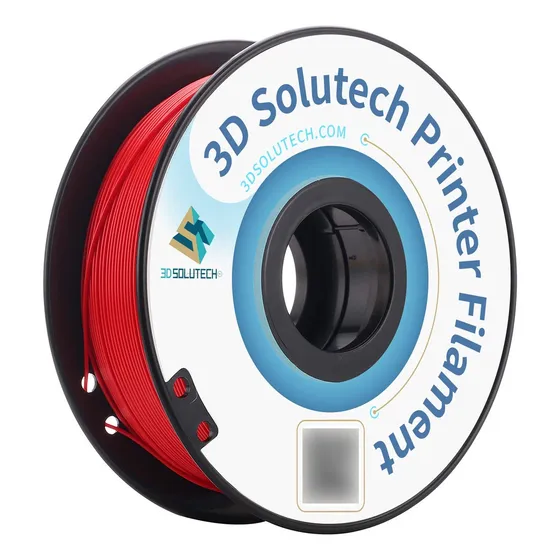 3d Solutech Filamento Pla Para Impresora Color Rojo Real 2.2